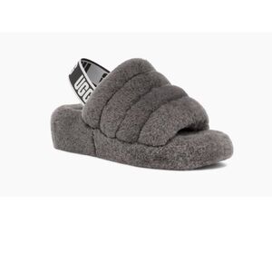 UGG Fluff Yeah Charcoal slipper. Size 8